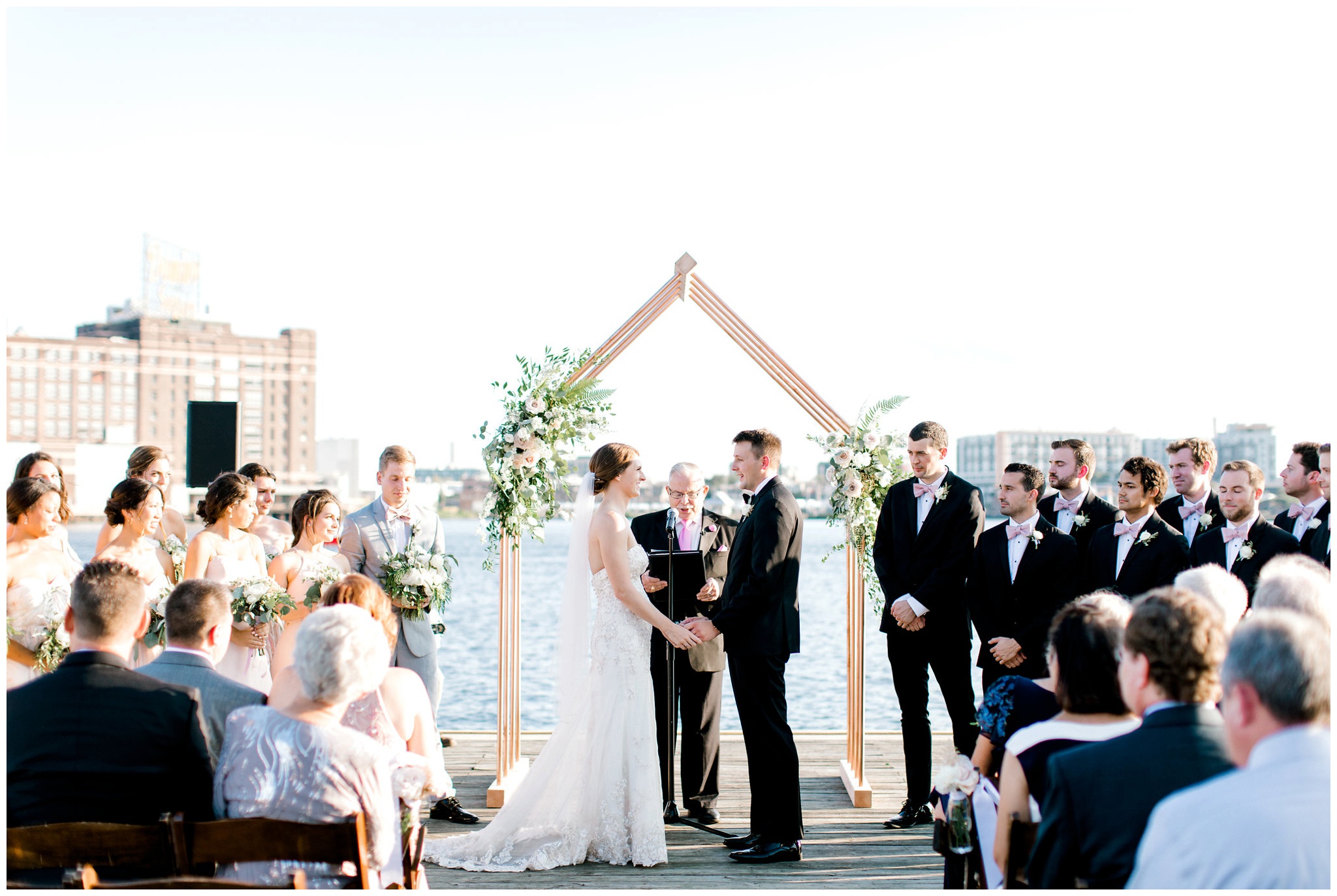 Modern Waterfront Wedding in Baltimore Wedding