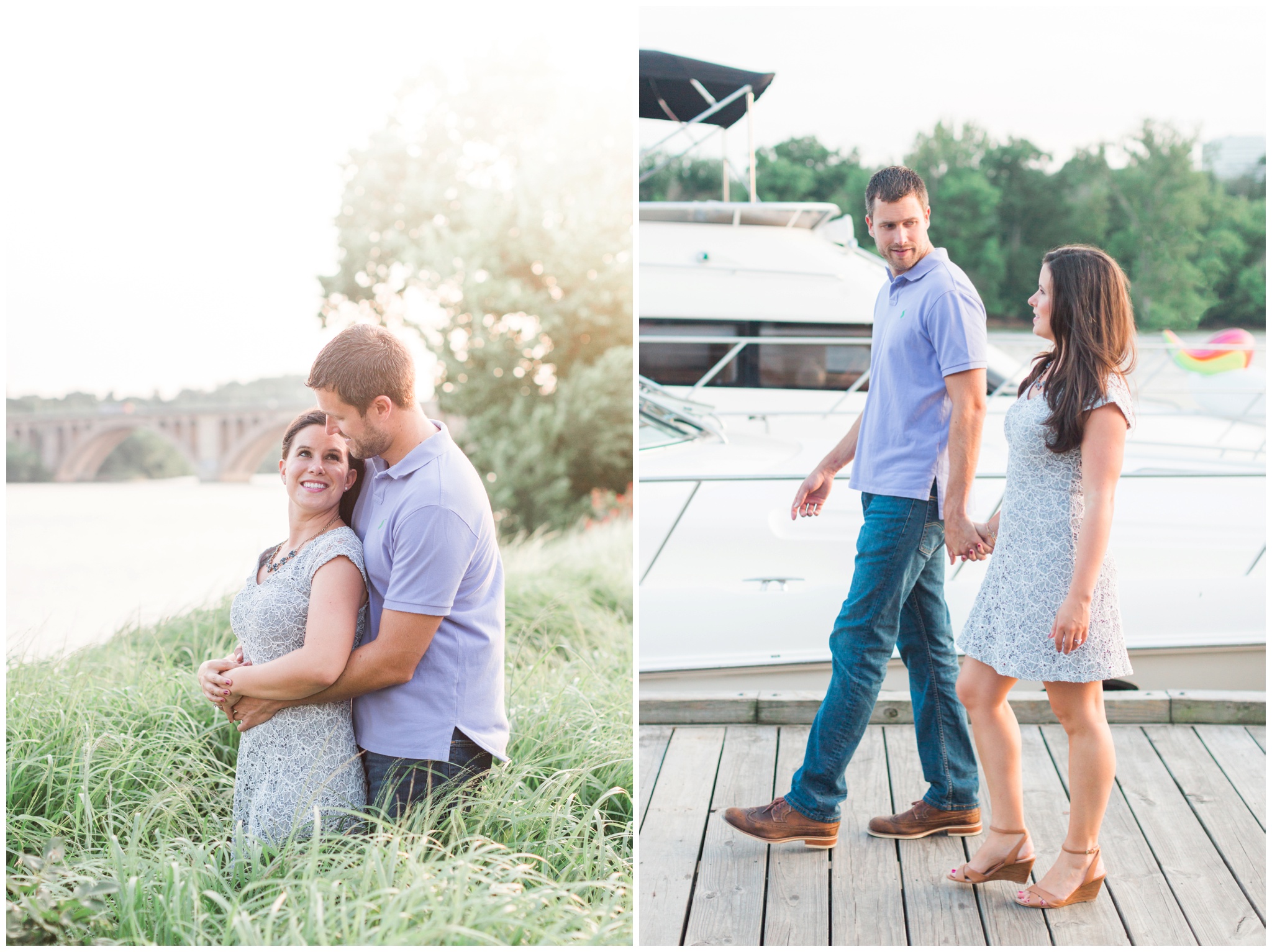 colorful georgetown engagement session
