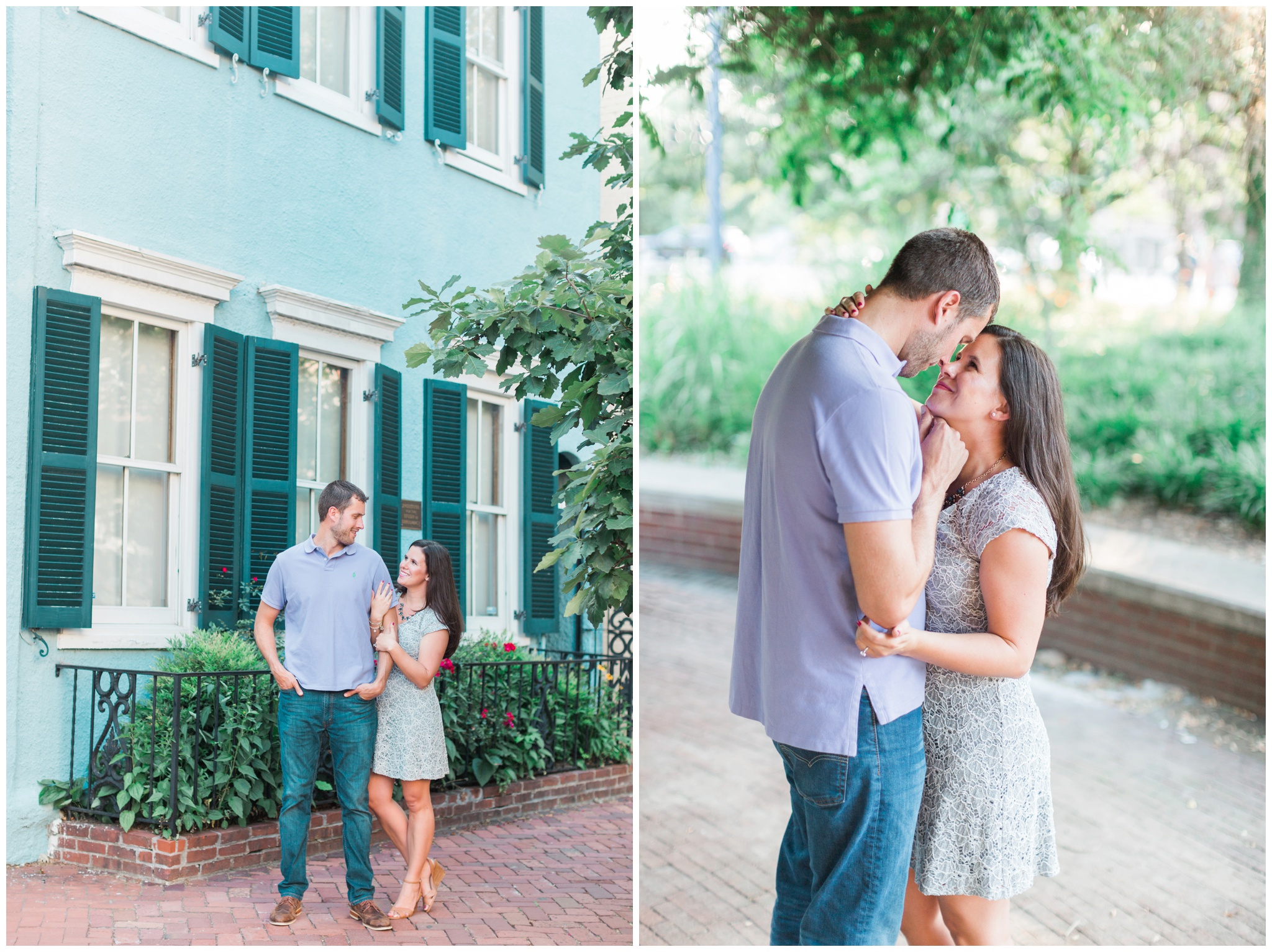 colorful georgetown engagement session