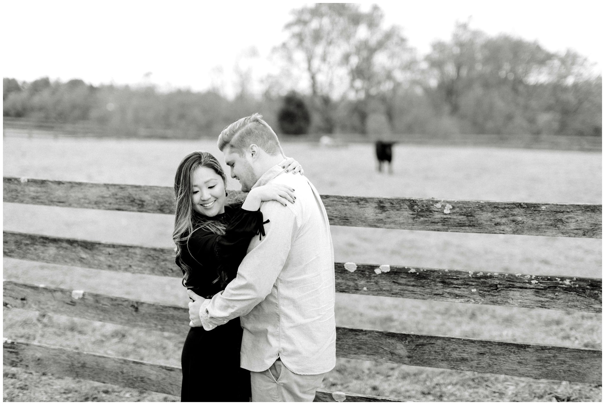 barn engagement session in maryland