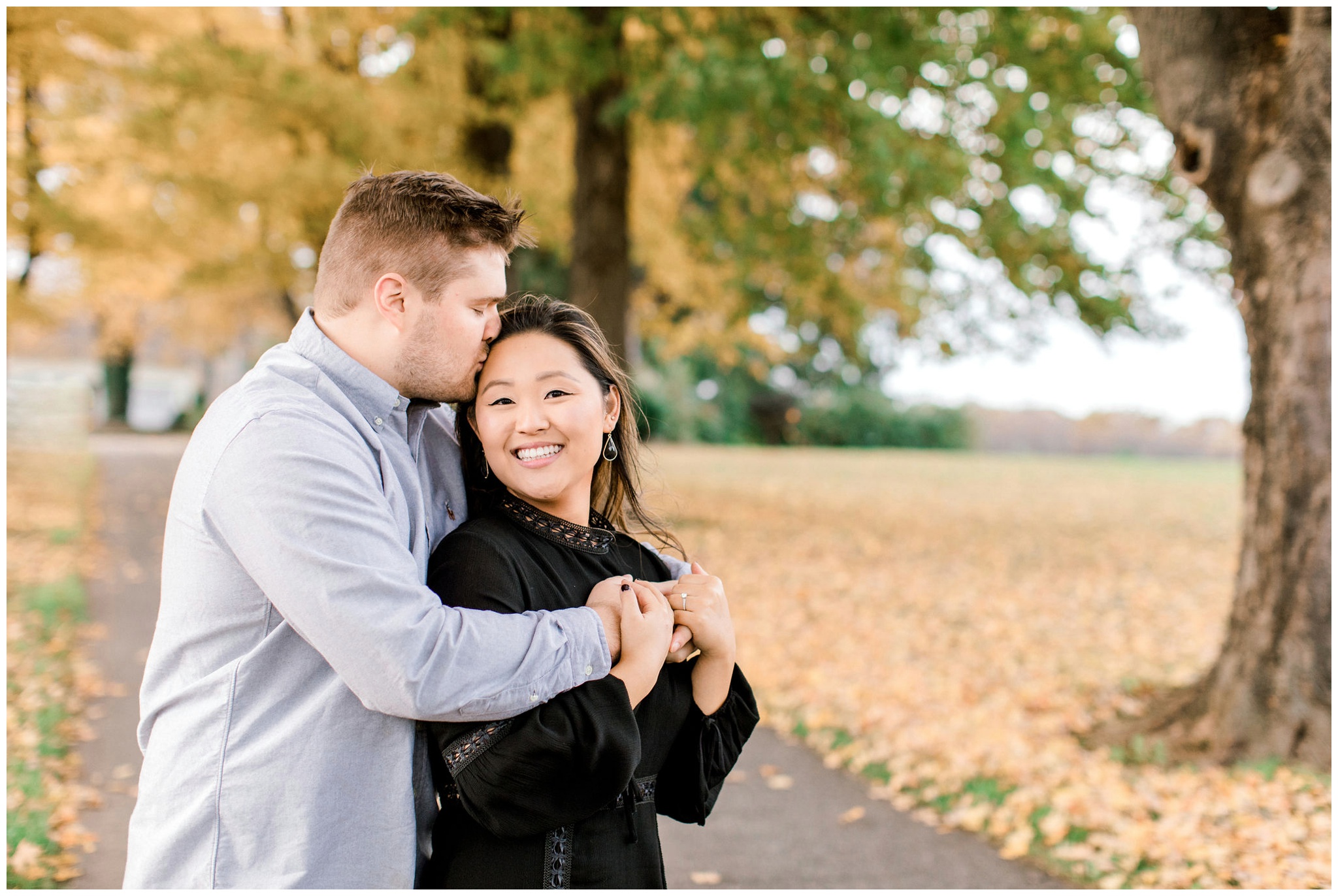 fall engagement photos in maryland