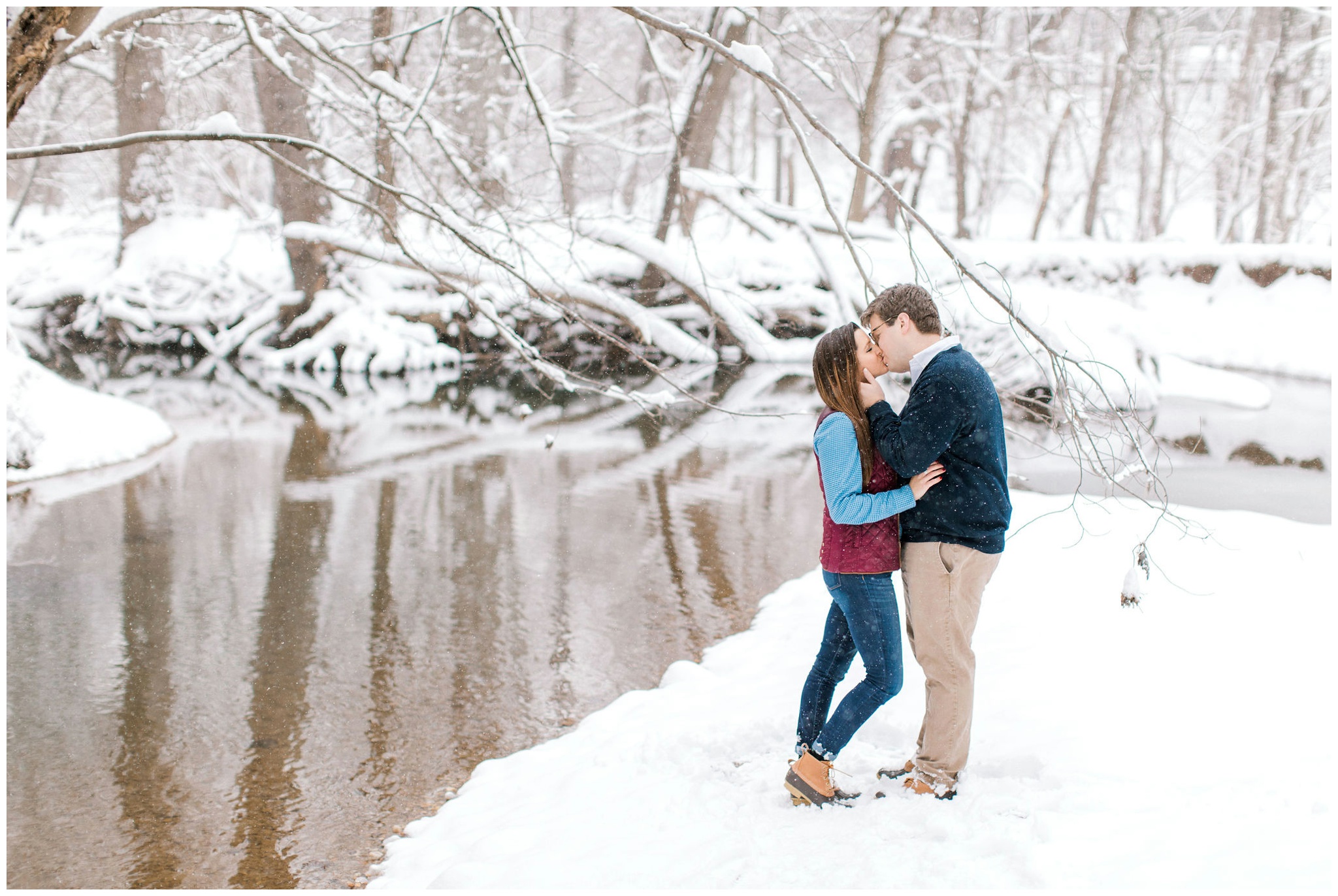 snowy engagement session, maryland engagement session, maryland engagement photographer, maryland engagement photos